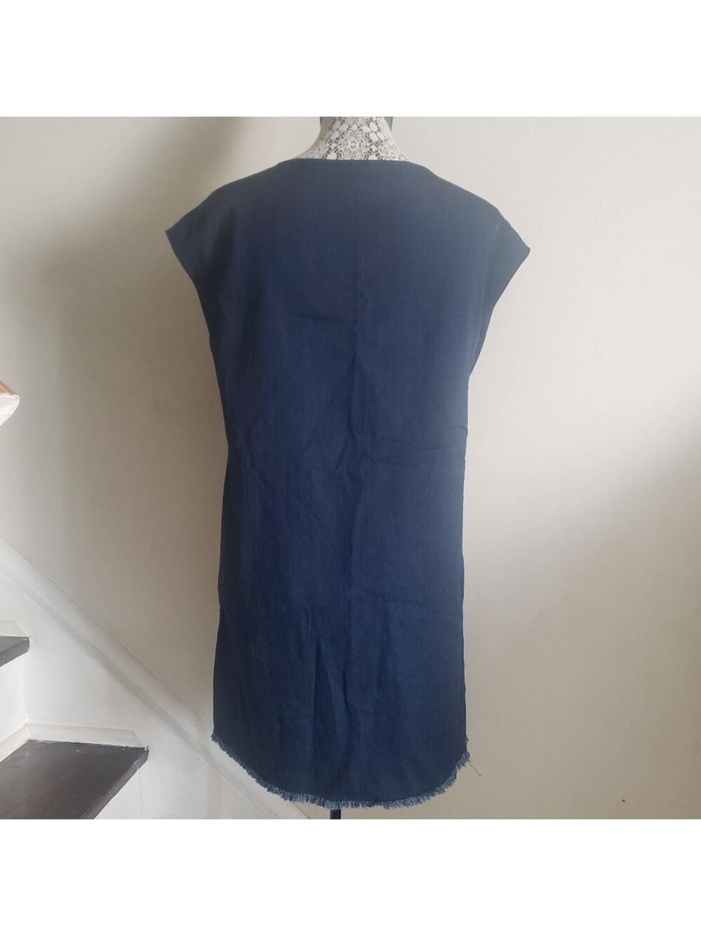 Wilfred Free Nori Dress In Denim - Picture 5 of 12